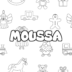 MOUSSA - Toys background coloring