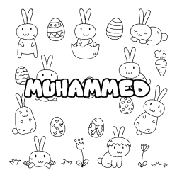 MUHAMMED - Easter background coloring