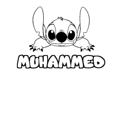 MUHAMMED - Stitch background coloring