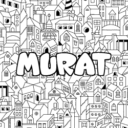 MURAT - City background coloring