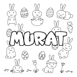 MURAT - Easter background coloring