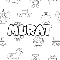 MURAT - Toys background coloring