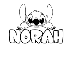 NORAH - Stitch background coloring