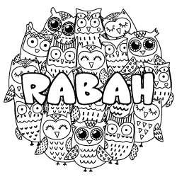 RABAH - Owls background coloring