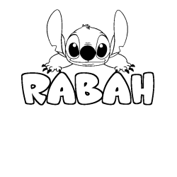 RABAH - Stitch background coloring