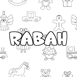 RABAH - Toys background coloring