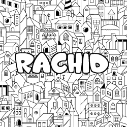 RACHID - City background coloring