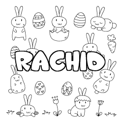 RACHID - Easter background coloring