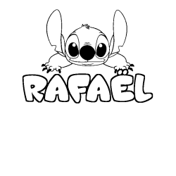 RAFA&Euml;L - Stitch background coloring