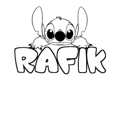 RAFIK - Stitch background coloring