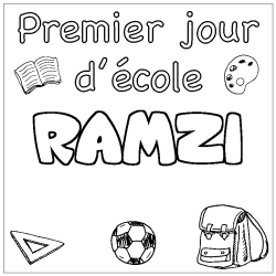 RAMZI - School First day background coloring