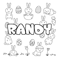 RANDY - Easter background coloring