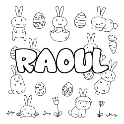 RAOUL - Easter background coloring