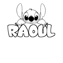 RAOUL - Stitch background coloring