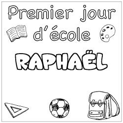 RAPHA&Euml;L - School First day background coloring