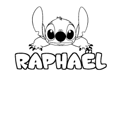 RAPHA&Euml;L - Stitch background coloring