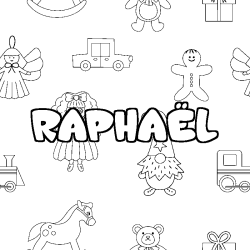 RAPHA&Euml;L - Toys background coloring