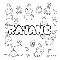 RAYANE - Easter background coloring