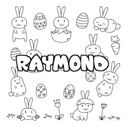 RAYMOND - Easter background coloring