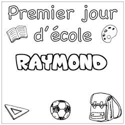 RAYMOND - School First day background coloring