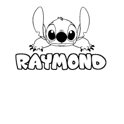 RAYMOND - Stitch background coloring