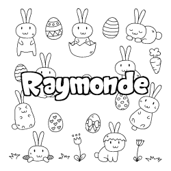 Raymonde - Easter background coloring