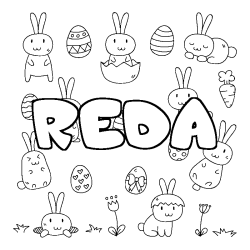 REDA - Easter background coloring