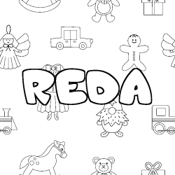 REDA - Toys background coloring