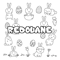 REDOUANE - Easter background coloring