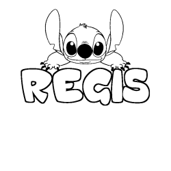 REGIS - Stitch background coloring