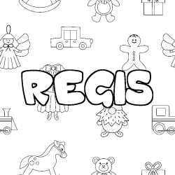 REGIS - Toys background coloring