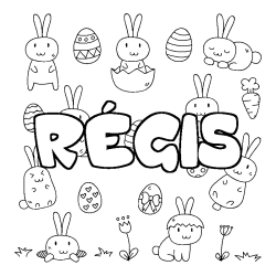 R&Eacute;GIS - Easter background coloring