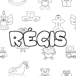 R&Eacute;GIS - Toys background coloring