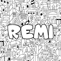 R&Eacute;MI - City background coloring