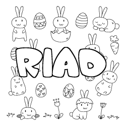 RIAD - Easter background coloring