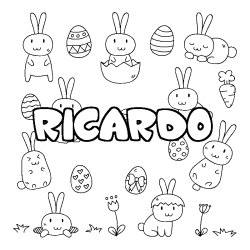 RICARDO - Easter background coloring