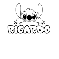 RICARDO - Stitch background coloring