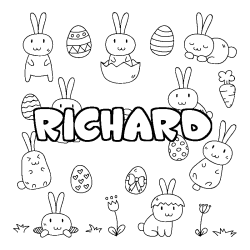 RICHARD - Easter background coloring