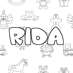 RIDA - Toys background coloring