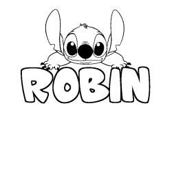 ROBIN - Stitch background coloring