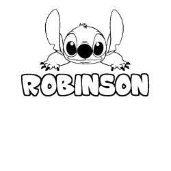 ROBINSON - Stitch background coloring