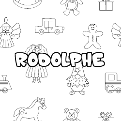 RODOLPHE - Toys background coloring