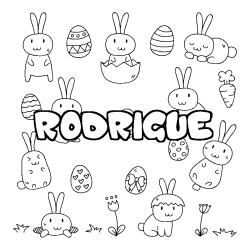 RODRIGUE - Easter background coloring