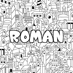 ROMAN - City background coloring