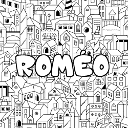 ROM&Eacute;O - City background coloring