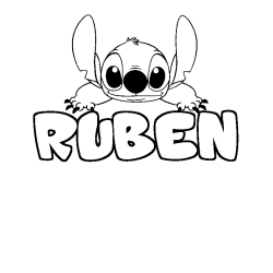 RUBEN - Stitch background coloring