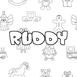 RUDDY - Toys background coloring