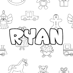 RYAN - Toys background coloring