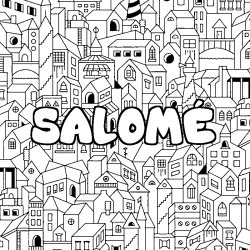 SALOM&Eacute; - City background coloring