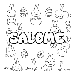 SALOM&Eacute; - Easter background coloring